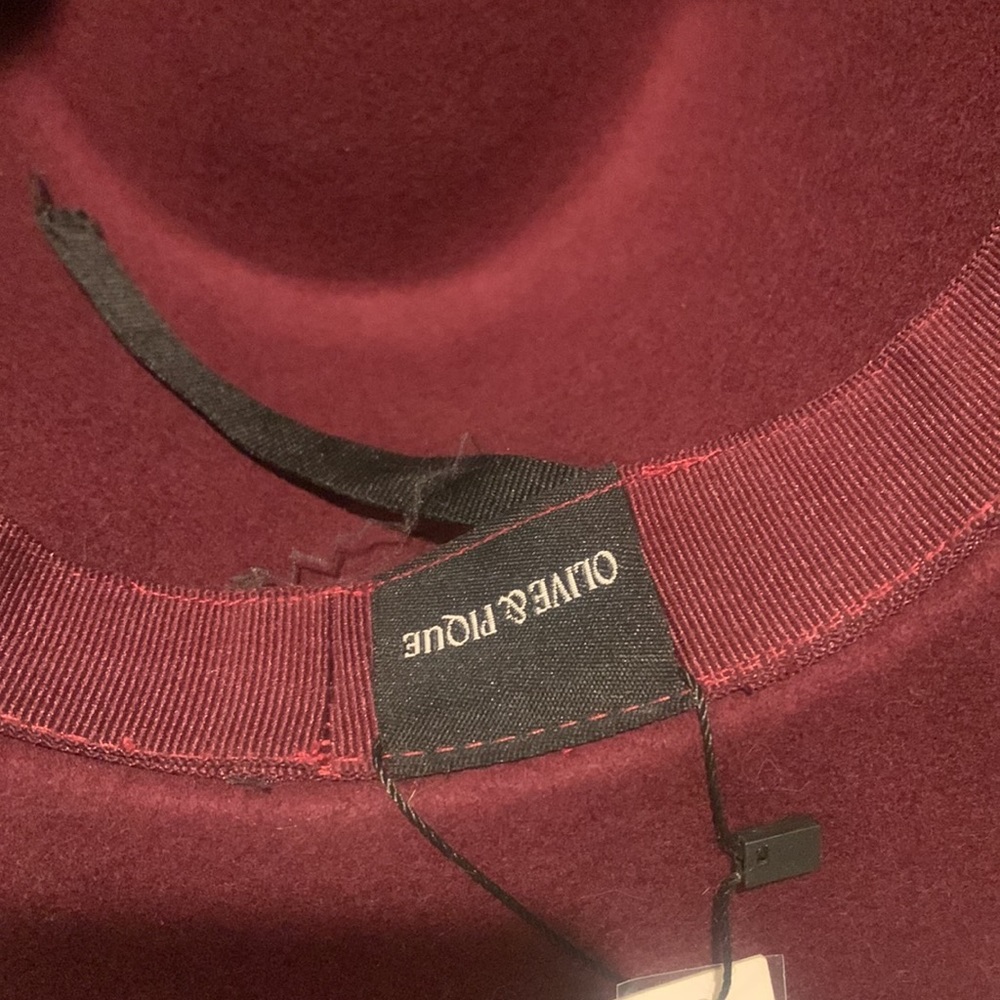 Olive and Pique Burgundy Wool Hat - Picture 5 of 8